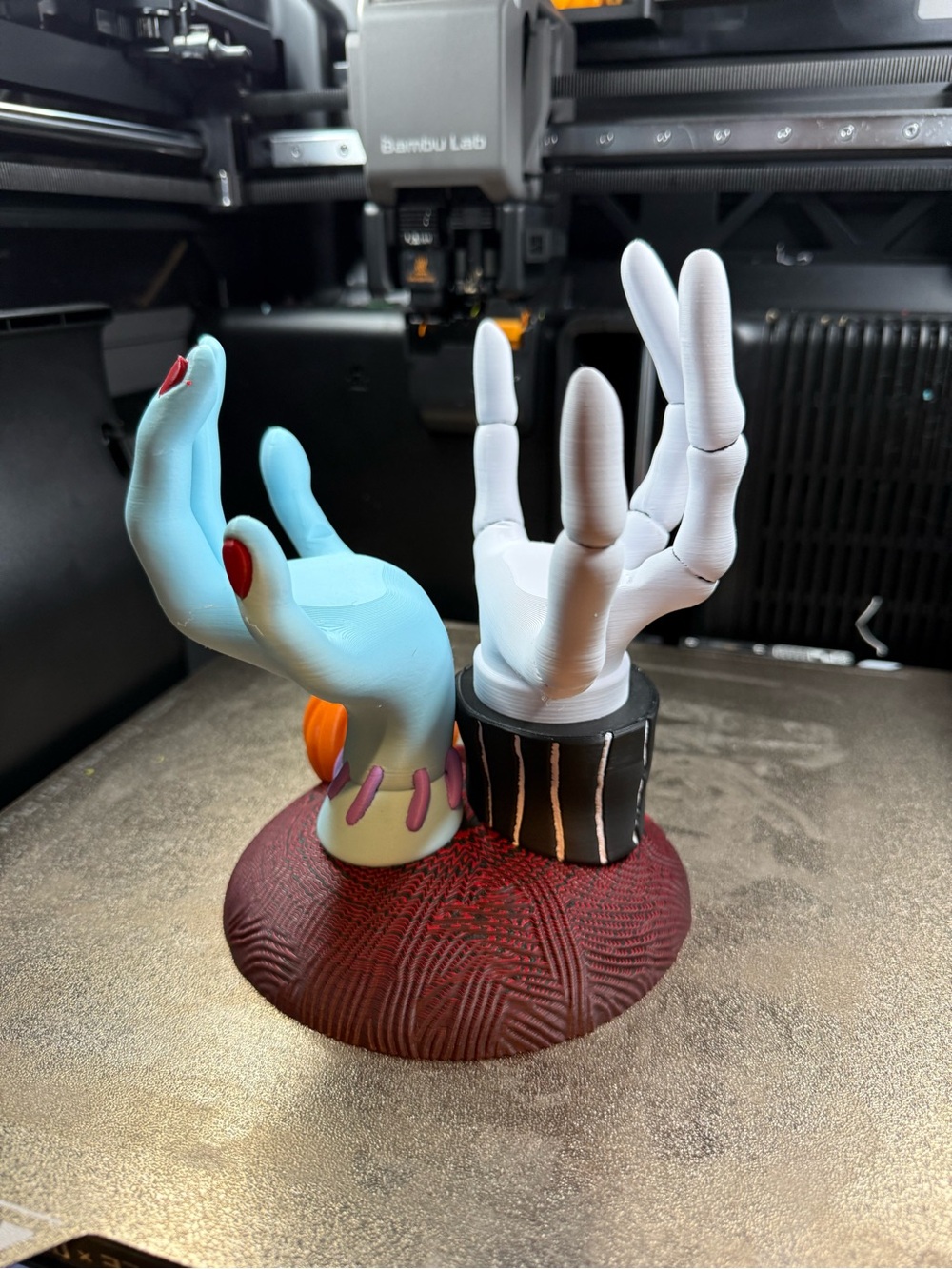 Jack and sally candle holder